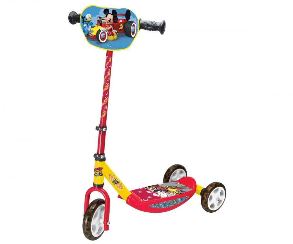 Smoby Mickey Roadster Racer Kinderstep met 3 wielen - Rood