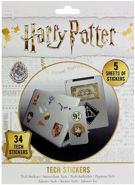 Harry Potter - 34 Tech Stickers - 5050293474076