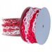 Chaîne plastique 25 m blocage 6 mm avertissement blanc-rouge