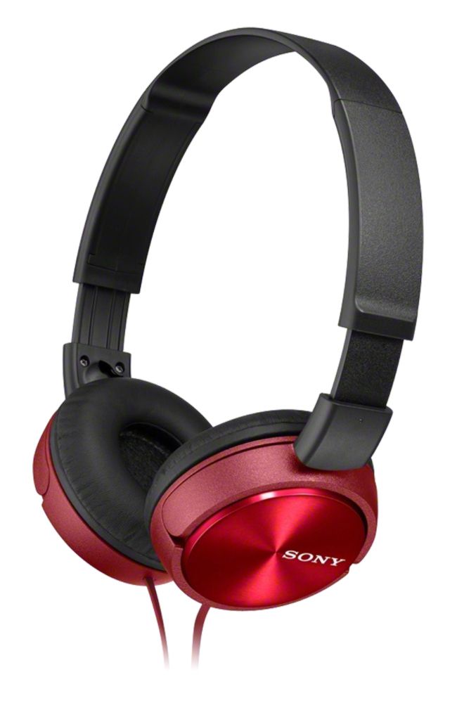 Sony MDR-ZX310AP On-Ear Headset - Red