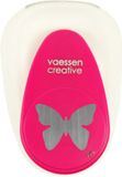 Vaessen Creative Pons - Figuurpons - Vlinder - 2,5 x 3,4 cm