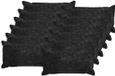 vidaXL - Housse de coussin - 12 pièces - BOIS - Anthracite - 40 x 80 cm - Tissu chenille