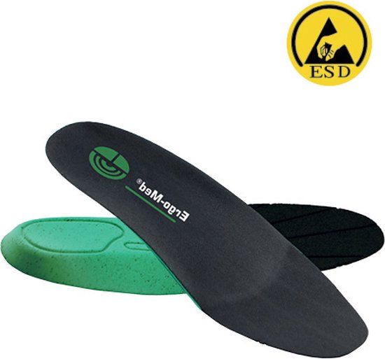 Atlas Inlegzool Ergo-Med Low - Groen - Maat 44
