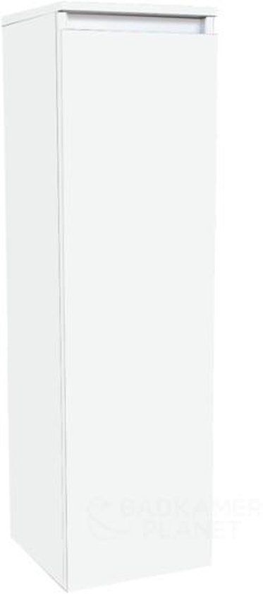 Sani Royal Badkamerplanet Half Hoge Kolomkast 120 cm Hoogglans Wit
