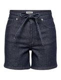 Only Onlgianna Mw Belted Shorts Azg Dnm 15340706 Dark Blue Denim/ Rinse Dames Maat - M