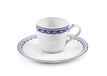 Leander HyggeLine Tasse à expresso et soucoupe, 0,07 L, Bleu, Porcelaine tchèque