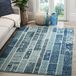 Safavieh Monaco MNC216 Boho-Chic Geweven Rechthoekig Tapijt voor Binnen, Blauw/Kleurrijk, 122 x 170 cm