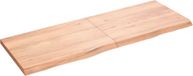 vidaXL - Plan de travail - 140x50x(2-4) cm - traité - massif - bois - brun clair