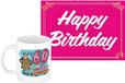 Bellatio Decorations Verjaardag cadeau koffiemok thema 60 jaar - vrouw - rollator - met knaproze Happy Birthday wenskaart - A5 formaat