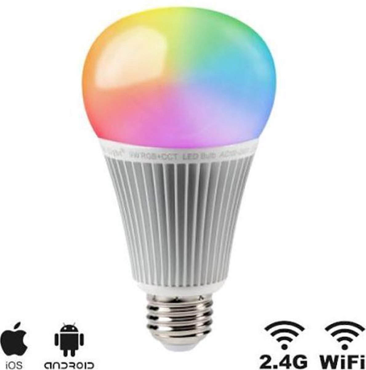 milight LED E27 Bulb - 9W - RGB/CCT - WiFi/RF Controlled -