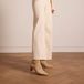 Manfield Dames Beige Suède Enkellaarsjes met Hak - Maat 36