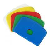 Maya Professional Tools 81910-5 flexibele deegspatel met gat, FBK/levensmiddelhygiëne, 146 mm x 98 mm x 1,65 mm, groen