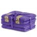 DecoKing Set Van 6 Violet Katoen Handdoeken - 4 Stuks 50x100 cm en 2 Badhanddoeken 70x140 cm - Bamboe Viscose Absorberend Antibacterieel Douchehanddoeken - Pruim