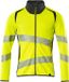 Mascot Accelerate Safe Sweatshirt met rits 19184-781 - haute visibilité jaune/bleu marine foncé - XL