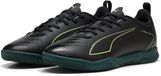 Puma Ultra 6 Play IT Zaalvoetbalschoenen Junior Zwart/Groen Maat 31