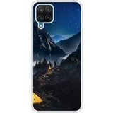 Samsung Galaxy A12 Seul en montagne Verstevigd hoesje met sublimatie bedrukking