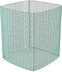 Wiesenfield Net voor ronde balen - 1,4 x 1,4 x 1,6 m - fijnmazig