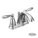 Moen 6610BN Brantford Brushed nickel two-handle high arc bathroom faucet with Drain Assembly, Brushed Nickel