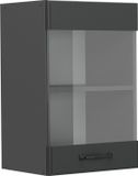 Vicco R-Line Glazen keukenkast – 40 cm Antraciet landhuis