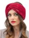 Vivisence Pluizige gevoerde gedraaide hoofdband voor dames - Warm - Herfst en winter - 7093 - Bordeaux - Effen