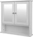 Happiq meuble de salle de bain avec miroir – Montage mural – MDF – 56x13x58,3 cm – 3 étagères