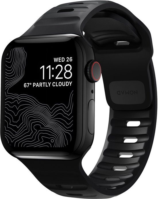 Nomad Sport Band Zwart Rubber