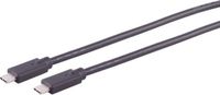 S-Impuls USB-C naar USB-C kabel - USB2.0 - tot 100W / zwart - 2 meter