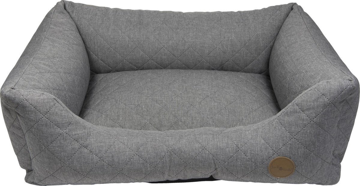 Jack and Vanilla Hondenmand JV HAMPTON Orthopedische Sofa Lichtgrijs-S 60x44x23cm grijs