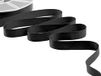 Furlanis - Dubbel satijnen lint, Italiaanse stof - zwart, 16 mm x 25 m