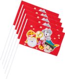 Boland Bv Voordeelpakket van 250x stuks Sinterklaas zwaaivlaggetjes Sint en Piet 40 cm