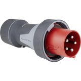 as - Schwabe Mennekes CEE-Stecker 400 V 125 A mit Schraubanschluss, 1 Stück, rot, 61424