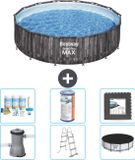 Bestway Rond Steel Pro MAX Zwembad - Houtprint - 427 x 107 cm