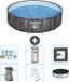 Bestway Rond Steel Pro MAX Zwembad - Houtprint - 427 x 107 cm