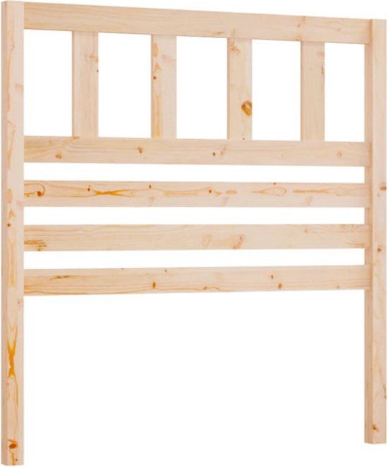 vidaXL Hoofdbord - Massief Grenenhout - 96x4x100 cm