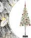 vidaXL Kerstboom met 150 LED-lampjes, wit, 150 cm, PE en Staal
