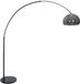 Steinhauer Zwarte vloerlamp booglamp Sparkled Light 9878ZW kunststof en metaal 240 cm hoogte binnen