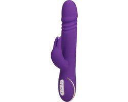 Vibe Couture Rabbit Skater Stotende Rabbit Vibrator - Paars - 23 cm - Beige