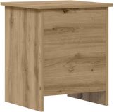 vidaXL Opbergkist Artisanaal eiken 40 x 40 x 50 cm Bewerkt hout
