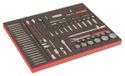 Bahco Foaminlay Fit&Go 3/3 met doppen en toebehoren 1/4" en 1/2" en lange bits - 105-delig - FF1A70