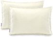 AmeliaHome Meadore Decoratieve Kussensloop - 50x70 cm - Crème