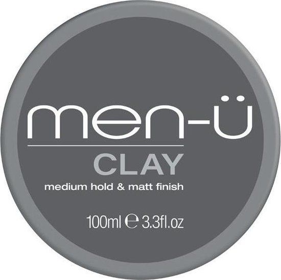 Men-U Clay - 100 ml - Medium Hold - Hair Clay for Men