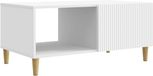 vidaXL Table basse Blanc 90 x 50 x 40 cm Bois traité