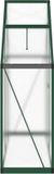 vidaXL Tuinkas met basisframe 169x58x195 cm aluminium groen
