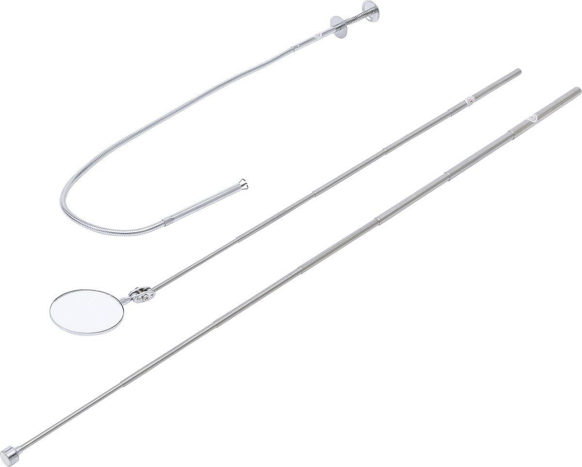 BGS technic BGS Diy 6874 Magneethef-/klauwgrijper- en inspectiespiegelset 3-delig