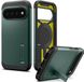 Spigen Tough Armor Hoesje Geschikt voor Google Pixel 11 Pro XL | Compatibel met MagSafe / Qi2 | Back Cover Militaire Standaard | Kickstand | Groen