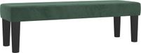 vidaXL Bankje 100x30x30 cm fluweel donkergroen
