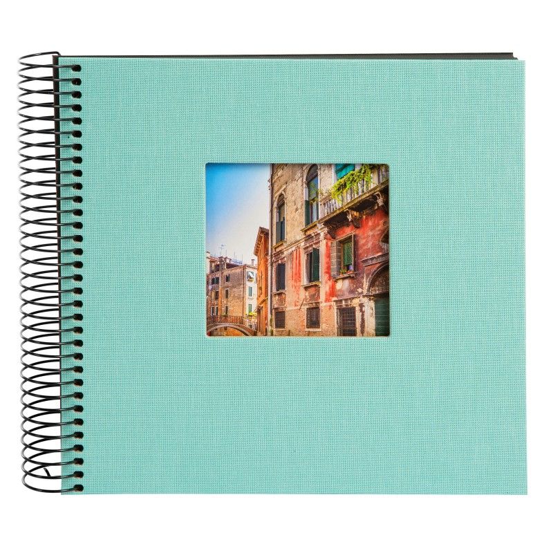 Goldbuch Bella Vista Fotoalbum - Aqua - 20x20cm - 40 Zwarte Pagina's - Spiraalband