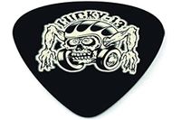 L16R1.0 Dunlop Lucky 13 Series III #16 Helmet Skull Plectrums - Zwart - 1.00 mm - 36 stuks