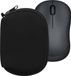 kwmobile computermuis hoes geschikt voor Logitech M220 SILENT / M235 / M185 / acer OMR266 hoesje - Muis beschermhoes met rits - Mouse case van neopreen in zwart