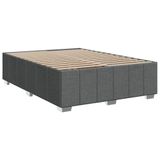 VidaXL Boxspringbed met matras, donkergrijs, 160x200 cm, gestoffeerd